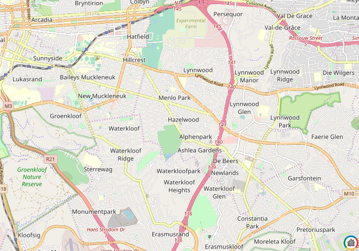 Map location of Hazelwood
